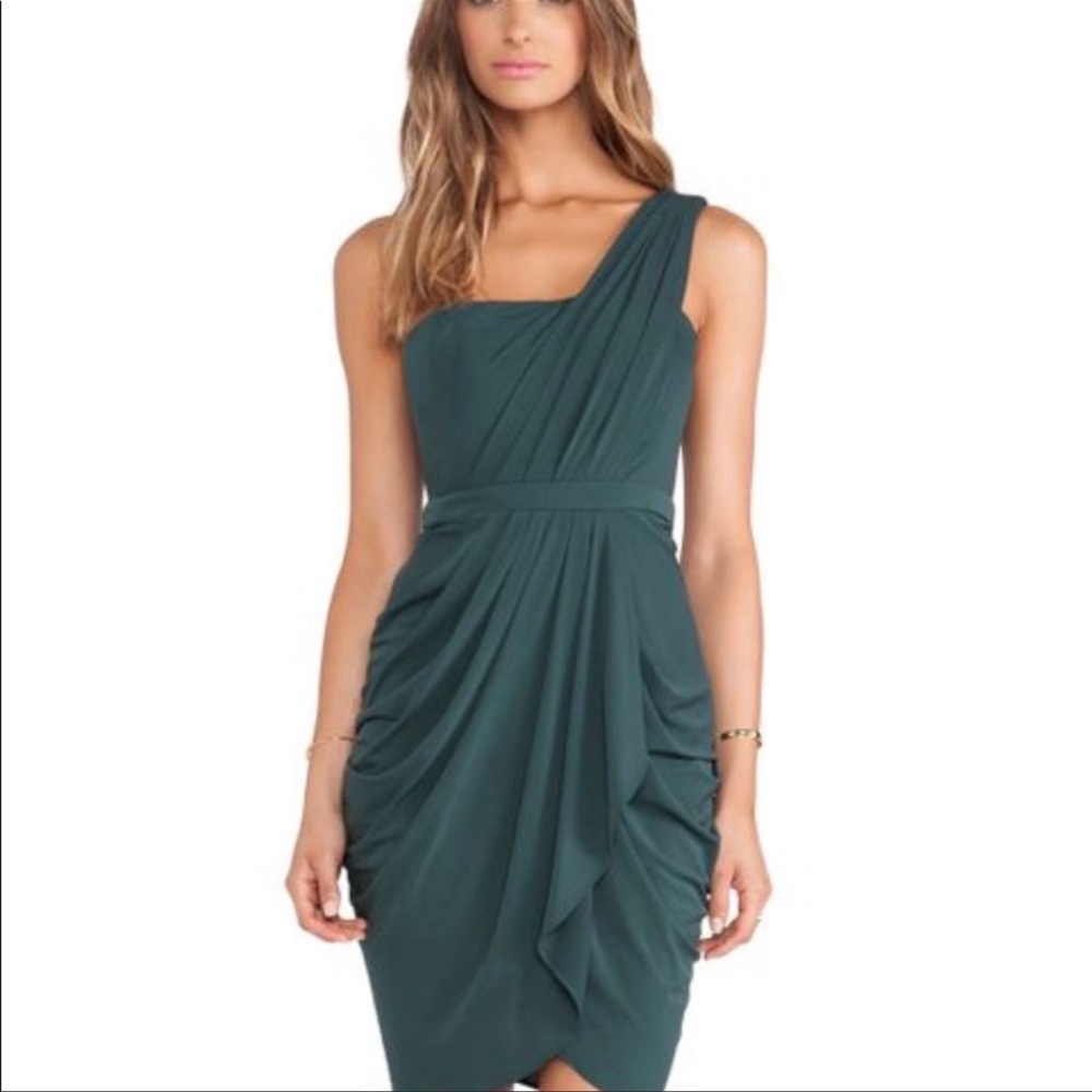BCBG MaxAzaria Julieta One Shoulder Dress